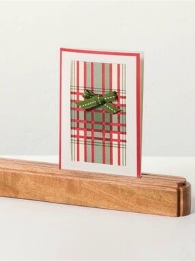 Heart & Hand Wood Greeting Card Holder | Decorative Shelf 22”x2” NWT